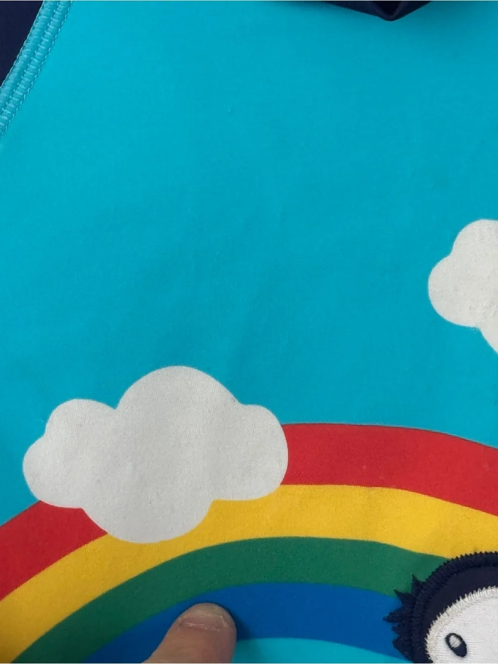 Mini Boden puffins applique rashguard swimsuit shirt top long sleeve toddler boy